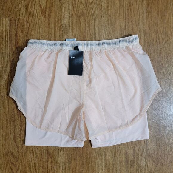 Nike Air Max 2 In 1 Running Shorts Women's Size XL Pink Silver Compression Tight - Picture 12 of 16